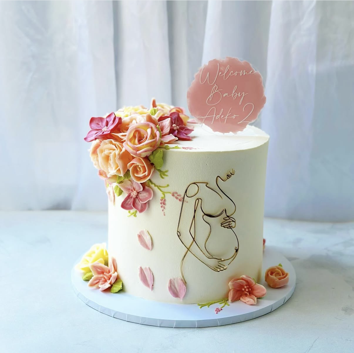 Baby shower cake design 7